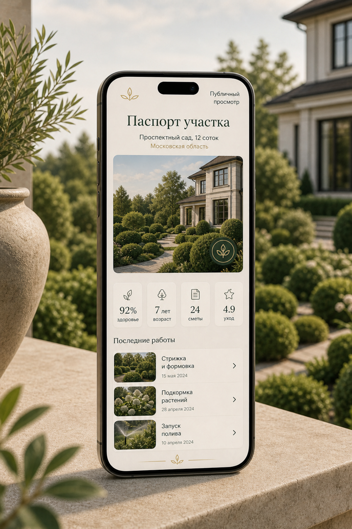 Публичный паспорт участка для просмотра по ссылке